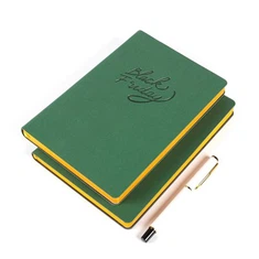 Diari de cuir verd